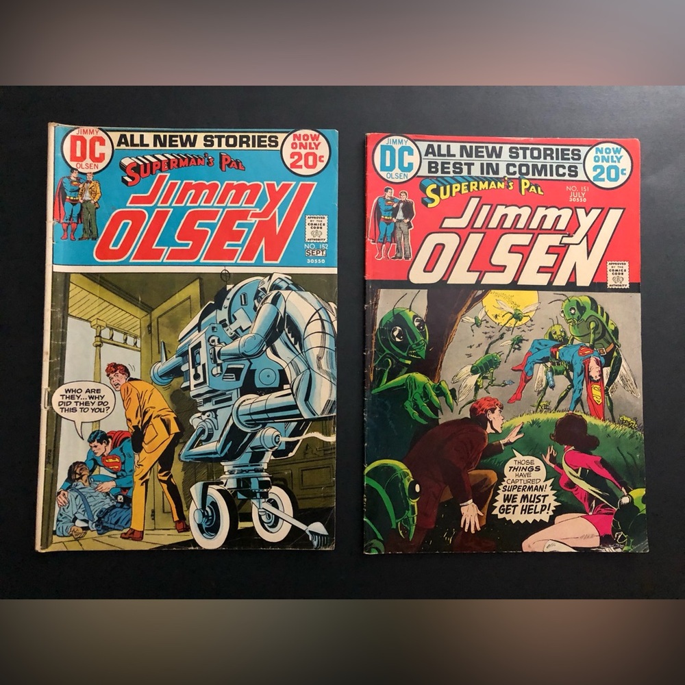 DC COMICS SUPERMAN’S PAL JIMMY OLSEN # 151 & # 152, PUBLISHED 1972